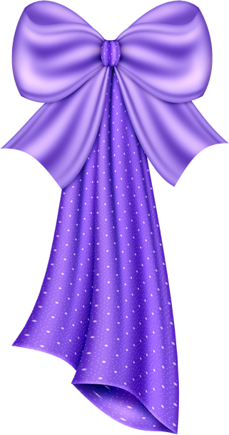 Bow Clip Art Vector Clip Art Free Image 7 - Purple Ribbon Borders (321x609)