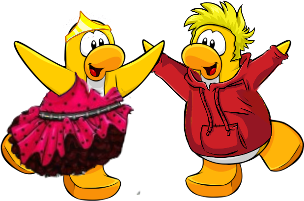 Penguin Cut Out - Club Penguin Yellow Penguin Cutouts (800x600)