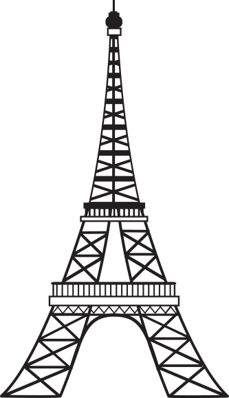 Download Eiffel Tower Free Photo Images And Clipart - Eiffel Tower Line Drawing (333x578)