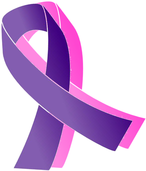 Purple - Purple Breast Cancer Ribbon (1004x972)