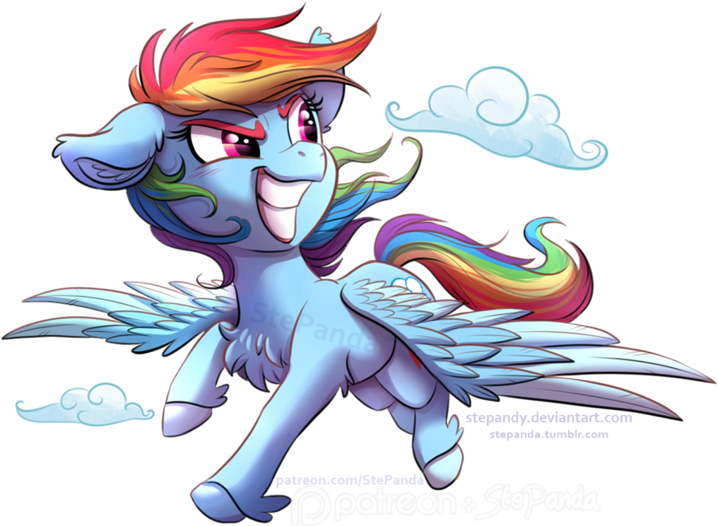 Rainbow Dash By Stepandy - Rainbow (1038x769)