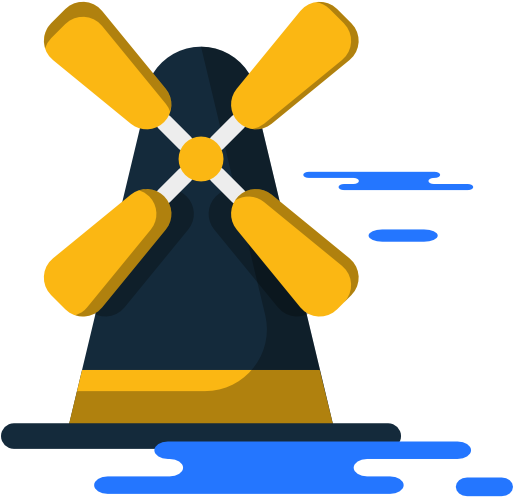 Windmill Icon - Icon Kincir Angin Png (512x512)