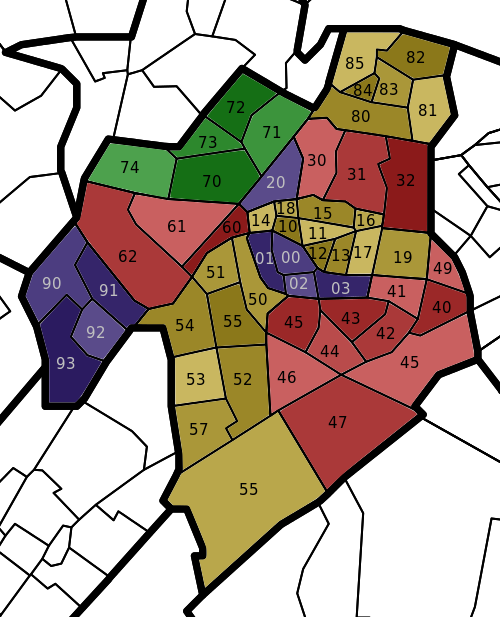 Map[edit] - Stadsdelen Leiden (500x617)