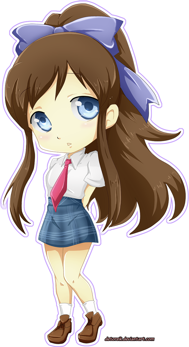 Chibi Anna Drawn By Diana - Chibi High School Girl (785x1200)