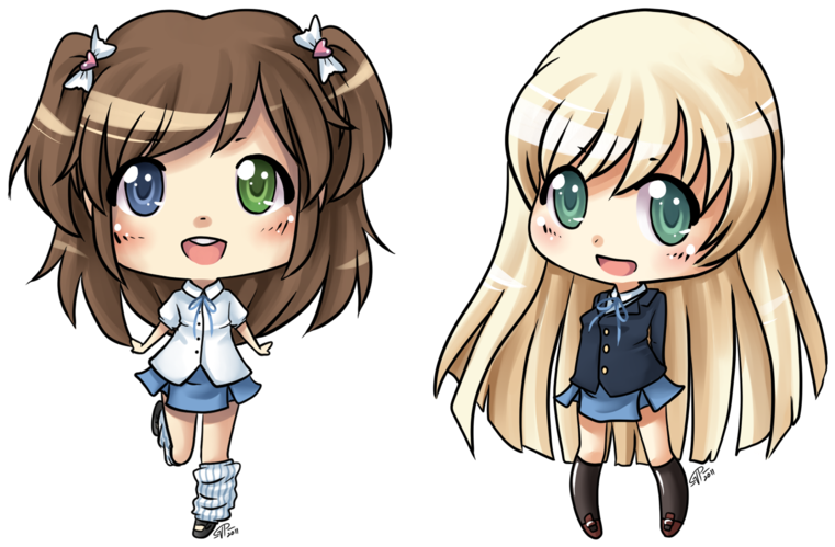 School Girls By Angelnablackrobe - Girl (800x568)