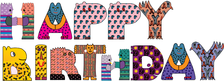 Happy Birthday - Happy Birth Day Words (800x324)