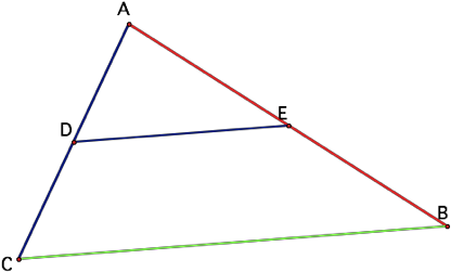 Construct A Line Through C That Is Parallel To Ab - Construction Of A Midsegment (434x277)