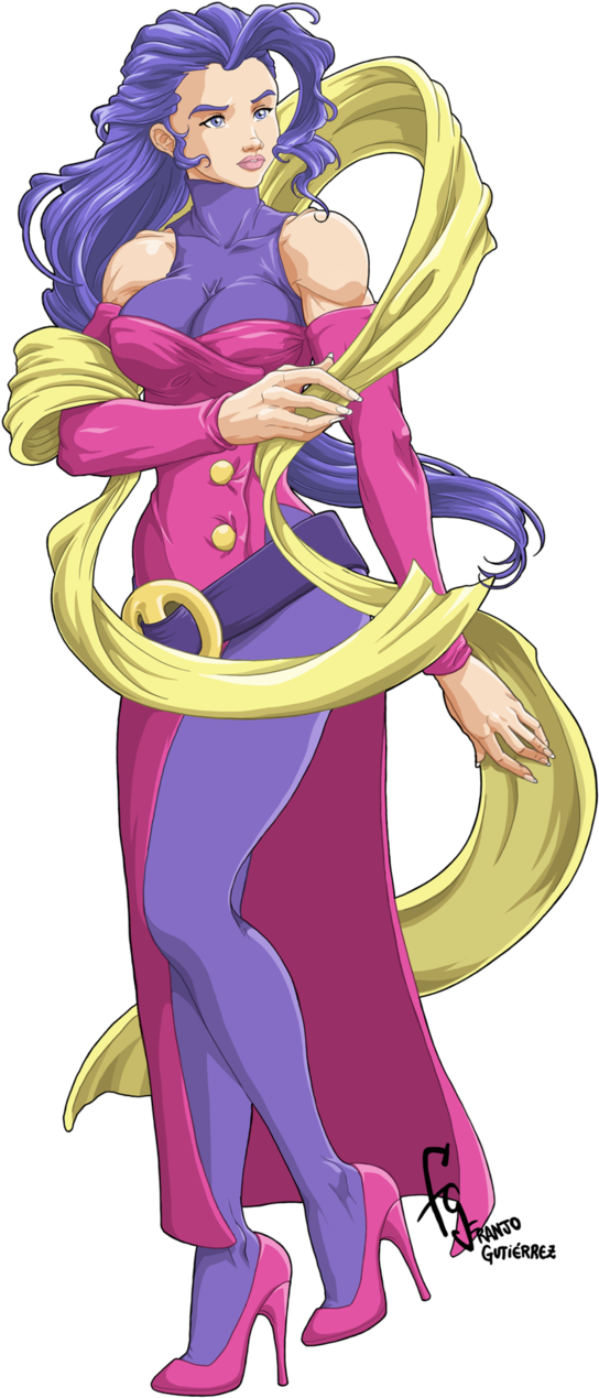 Rose Street Fighter - Cartoon (593x1347)