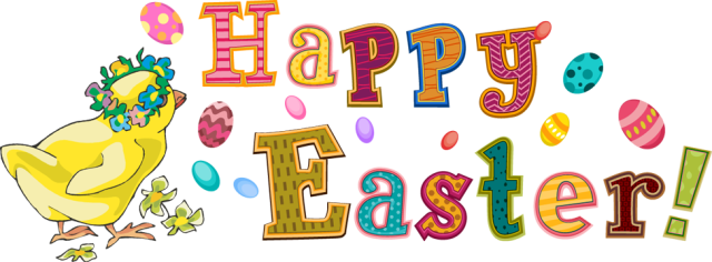 More Easter Clip Art - Clip Art Happy Easter (640x236)