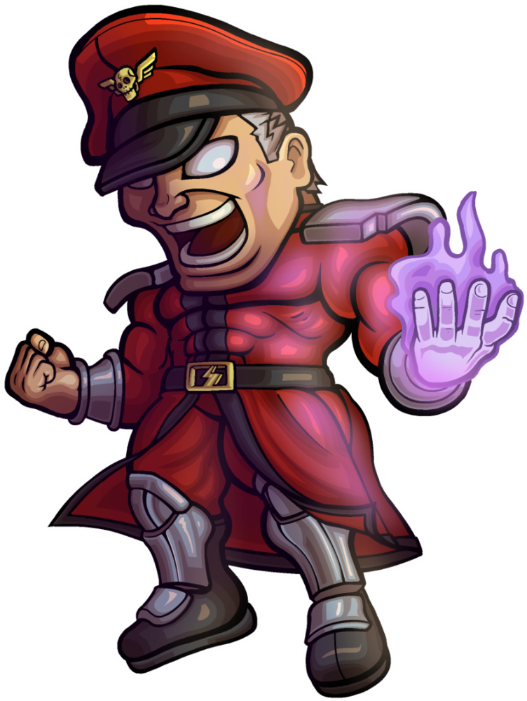 Street Fighter V M Bison Chibi - Street Fighter 5 M Bison Png (900x1105)