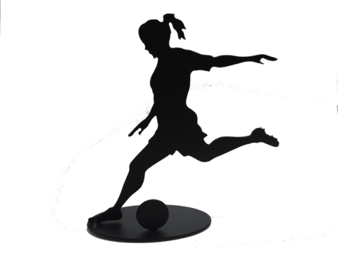 New Sports Figures From B - Store51 Llc Soccer Girl Player Throw Pillows 16x16 (480x360)