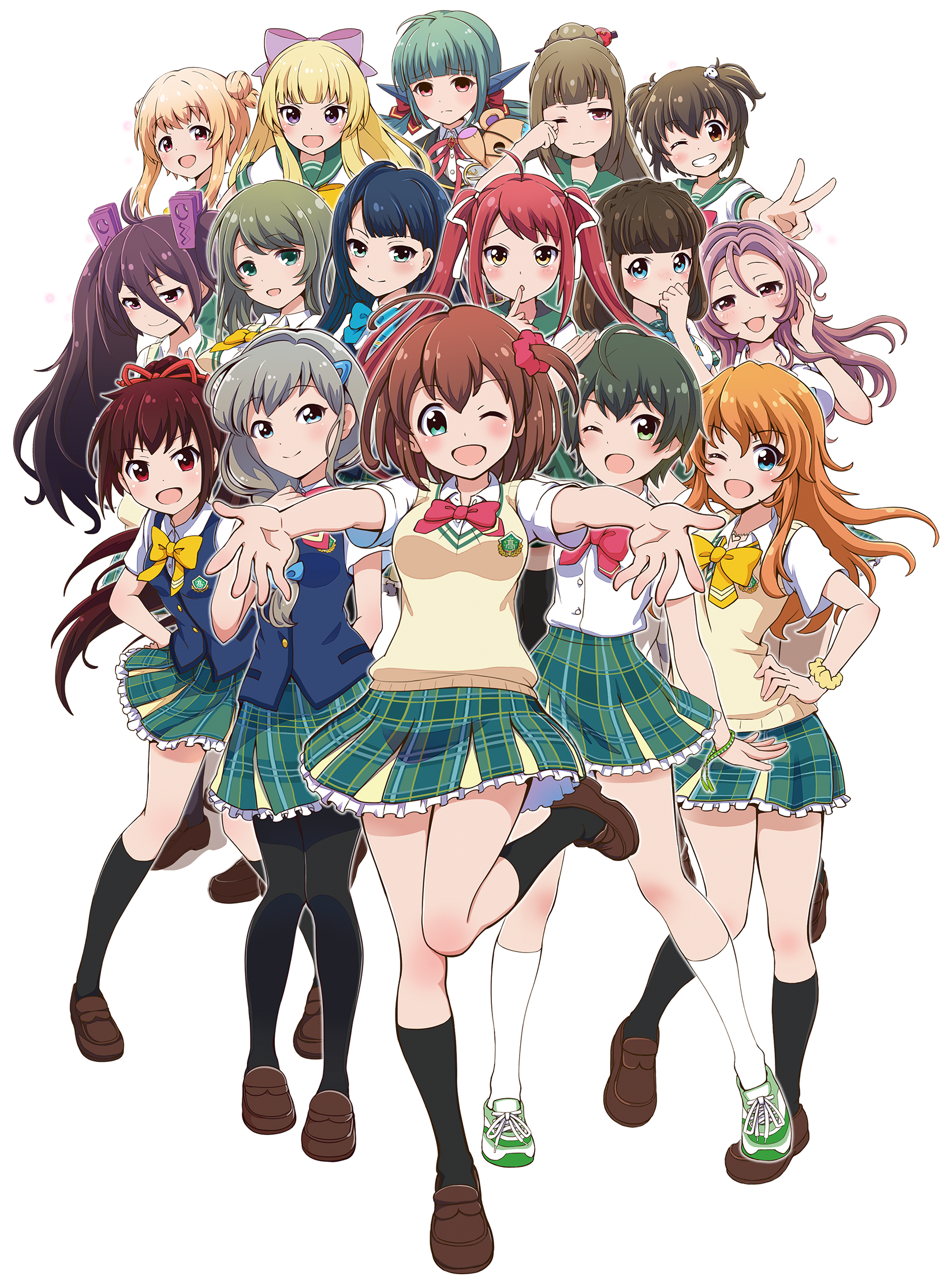 El Juego Battle Girl High School Tendrá Adaptación - Battle Girl High School Characters (1670x2224)