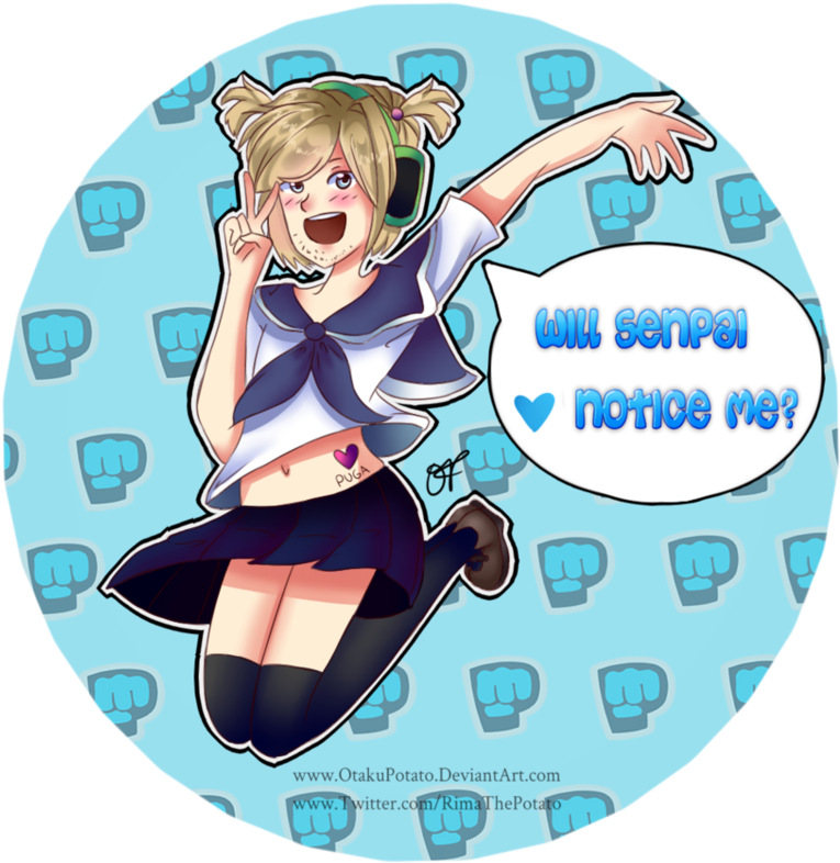 School Girl Pewdiepie By Hoshimeii - Pewdiepie As A Girl Fanart (887x901)