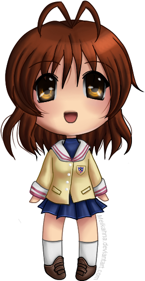 Image For Clannad Chibi 9 Anime Clip Art Anime Clip - Clannad Chibi (299x594)