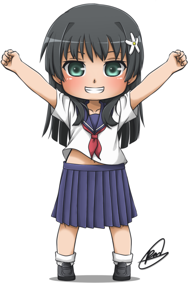 Anime Student Chibi - Anime Student Chibi Png (751x1064)
