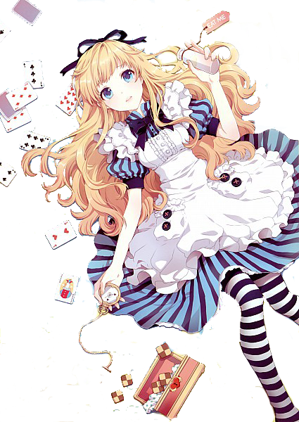 Alice - Аниме Алиса В Стране Чудес (425x600)