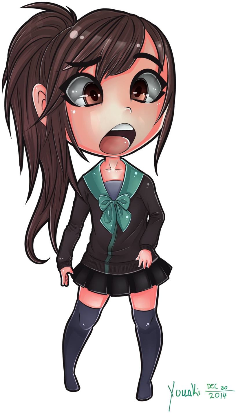 Chibi Schoolgirl - Anime Chibi School Girl (1024x1548)