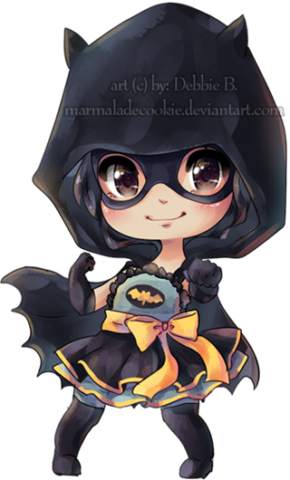 Batman By Maria Elena Lopez - Batman Anime Chibi (320x530)
