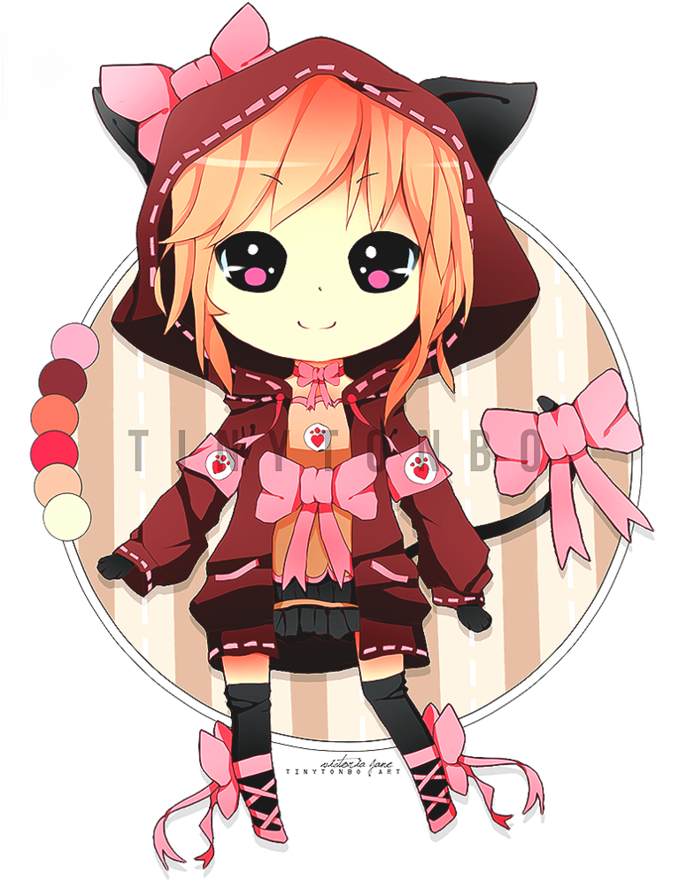 Discover Ideas About High School - Chibi Anime Girl In Hoodie (794x1005)