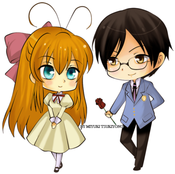 Ouran Oc Chibishadowlightshipping By Miyuki-tsukiyono - Ouran High School Host Club (400x395)