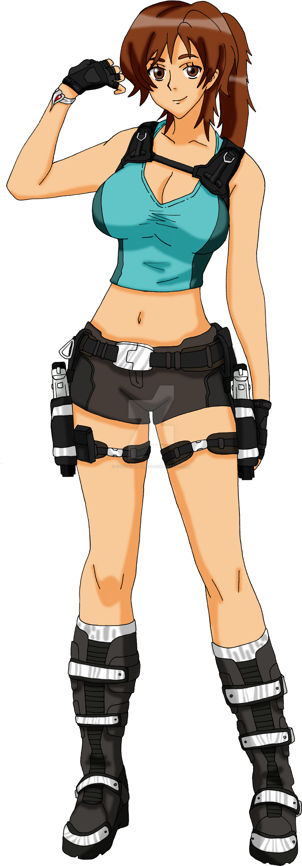 Lara Croft Anime Style By Candycanecroft Lara Croft - Lara Croft Manga (1024x3006)
