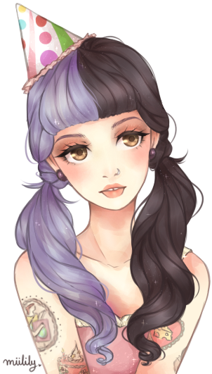 Alphabet Boy - Melanie Martinez Drawing Anime (450x550)