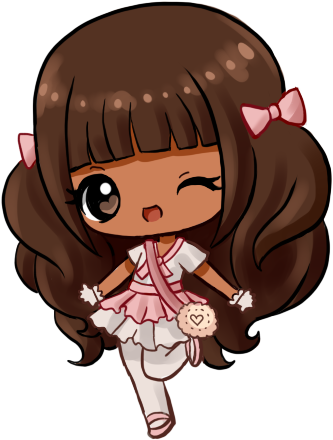 Bonequinha Negra - Chibi Negra (358x471)
