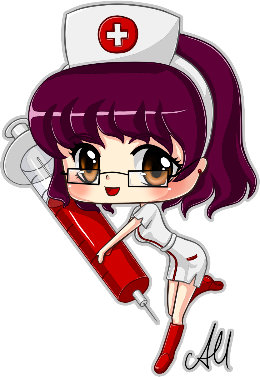 Anime Clipart Hospital - Chibi Nurse (832x1208)
