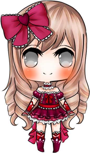 Bonequinhas Kawaii Com Fundos Transparentes Png Lindas - Bonequinhas De Manga (400x611)