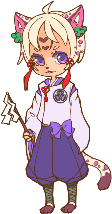 Ocelot Clipart Anime - Drawing (400x800)