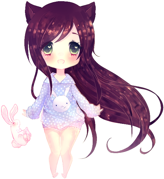 Dolls Kawaii,bonequinhas Kawaii,boneca Kawaii - Brown Haired Cat Girl Anime (700x700)