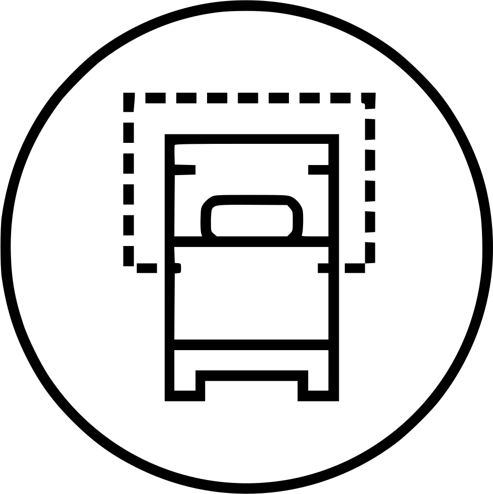 Hotel Restaurant Single Bed One Person Furnoture Svg - Hotel (981x982)