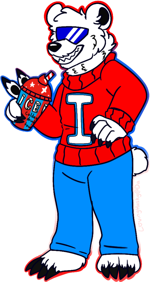 One Cool Bear By Lovinghusky - Cartoon (763x1048)