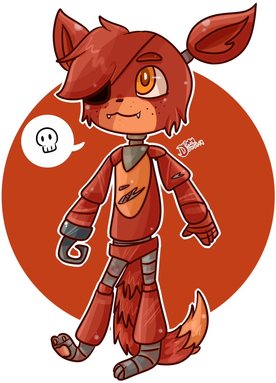Chibi Foxy By Damian Fluffy Doge - Cute Pictures Of Foxy The Pirate Fox (1024x1328)