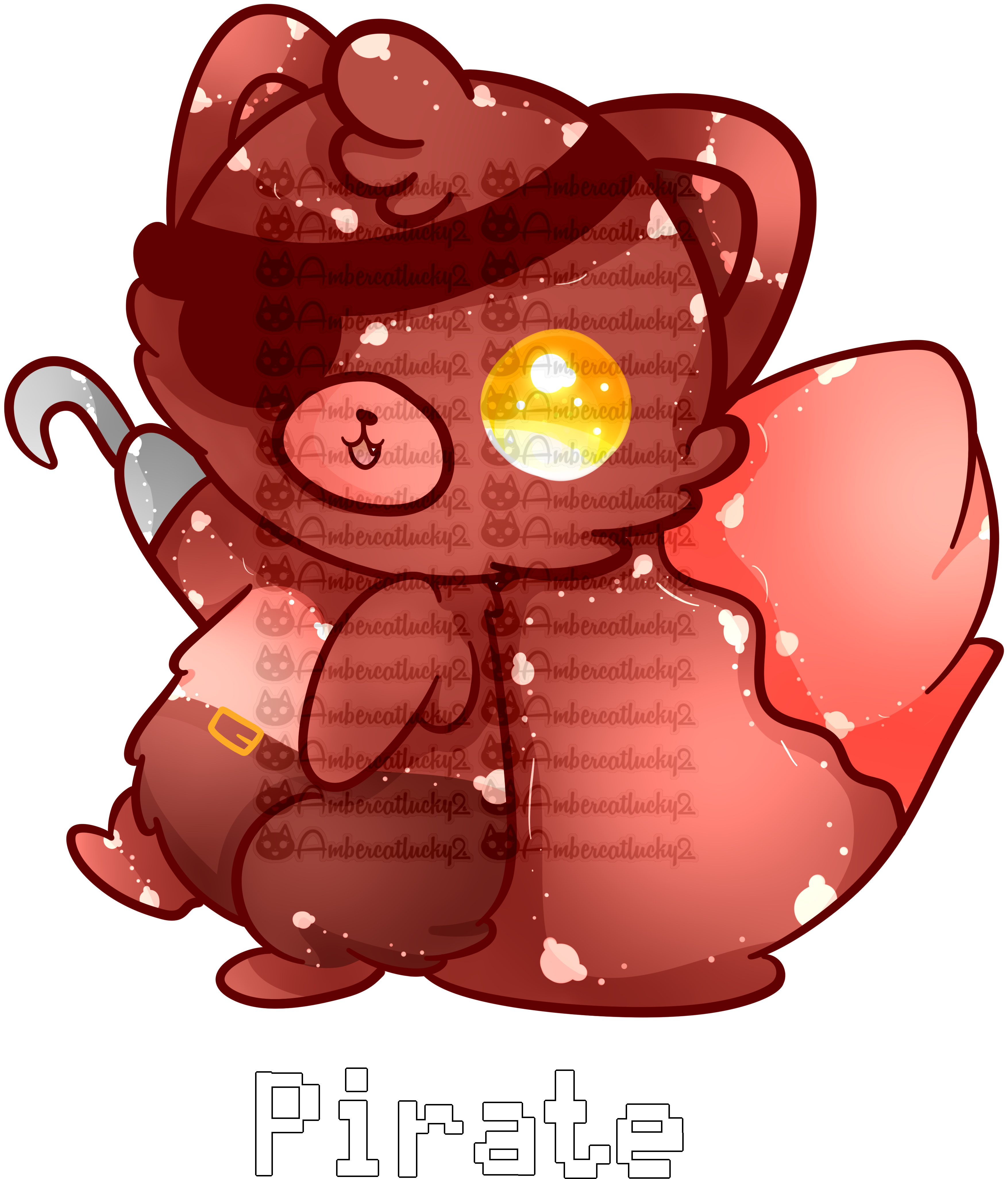 Foxy The Pirate By Ambercatlucky2 On Deviantart - Fnaf Cute Foxy Drawings (3509x4102)