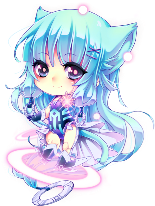 Rereloaded By Kishishiotani - Chibi Cat Girl Png (600x760)