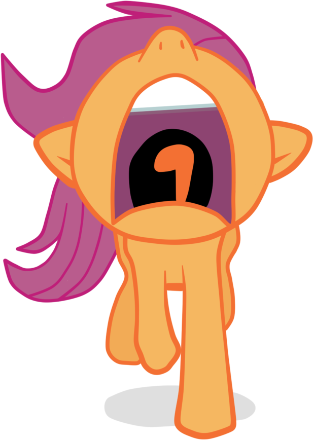 Arcum42, Nose In The Air, Open Mouth, Running, Safe, - Scootaloo Screaming (787x1024)
