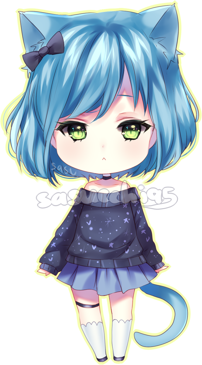 Chibi By Sasucchi95 - Fille Manga Chibi (665x1202)