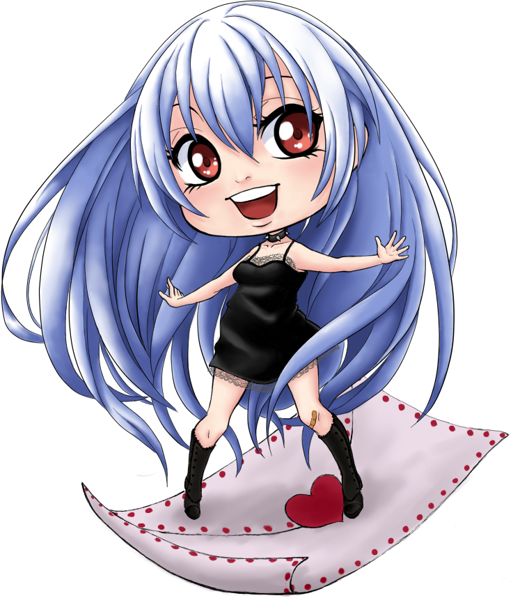 Chibi As Long Hair By Shiya-san - Sucrette Chibi (737x858)