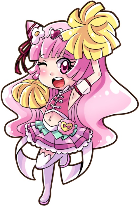 Cure Yell@hugtto Precure - Hugtto! Precure (500x742)