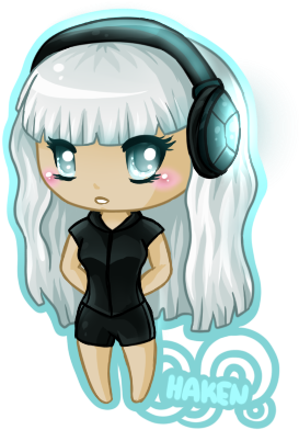 Chibi - Chibi Girls With Headphones (400x400)
