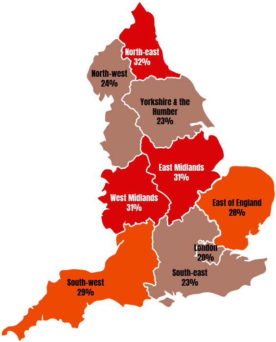 Obese Adults - Uk Map (700x750)