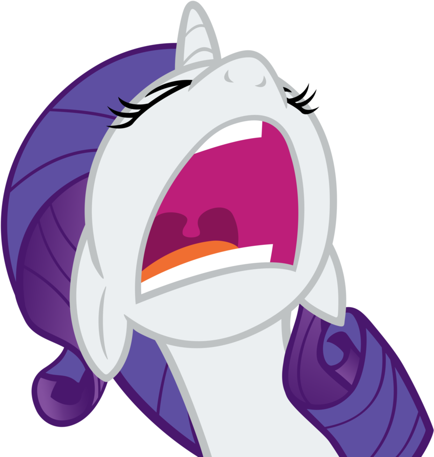 Rarity Yell By Ohitison Rarity Yell By Ohitison - Mlp Rarity Yelling (900x900)