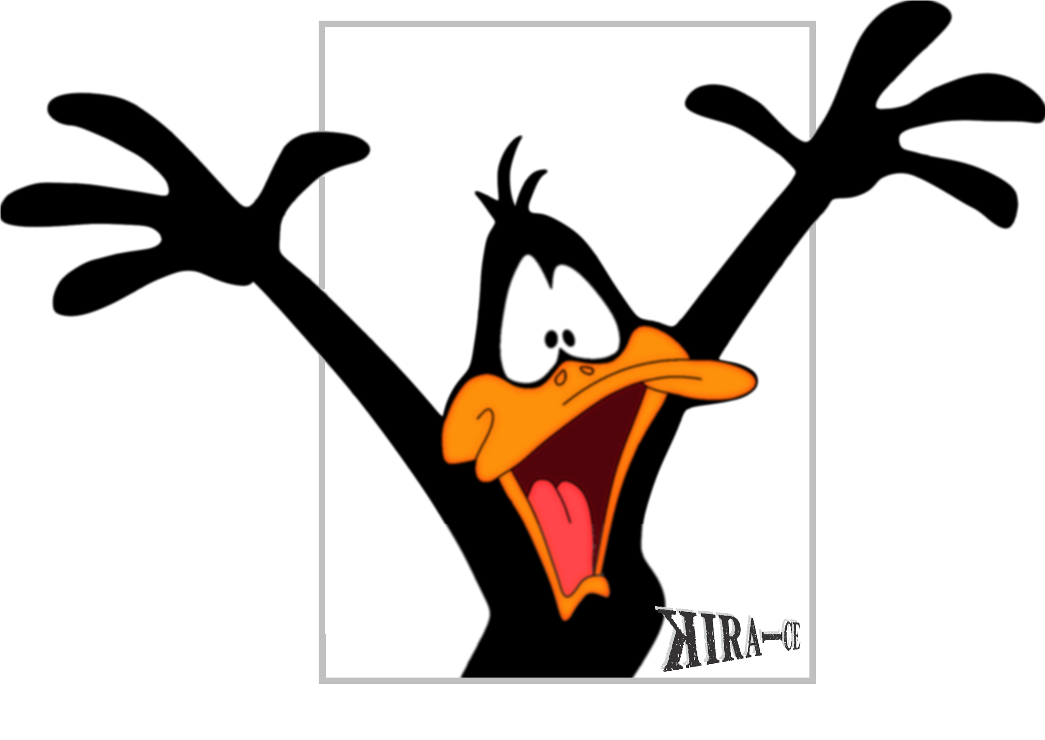 Patolino By Kiraiceyangz Daffy Duck - Daffy Duck Screaming (3000x2000)