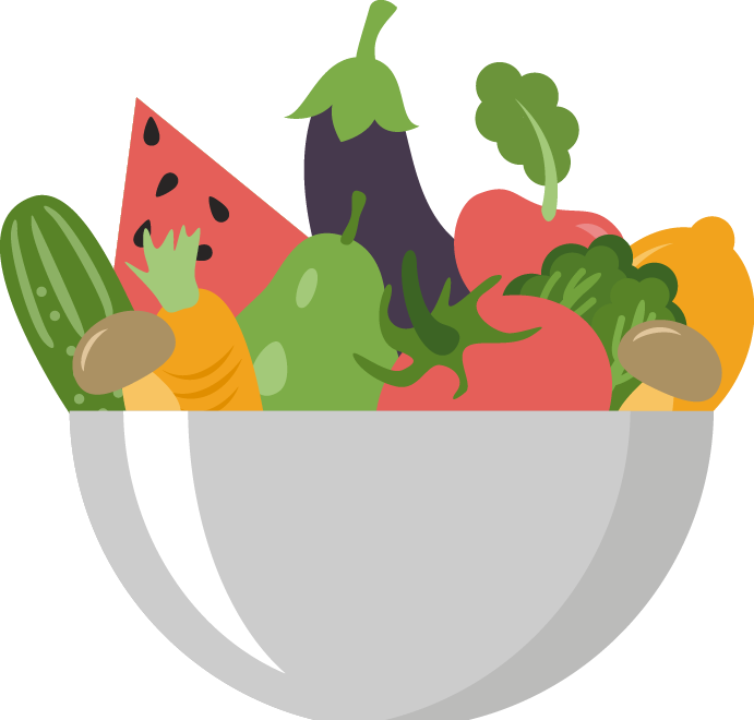 Fruit Salad Vegetable Auglis Clip Art - Cuenco Con Frutas Dibujo (691x660)