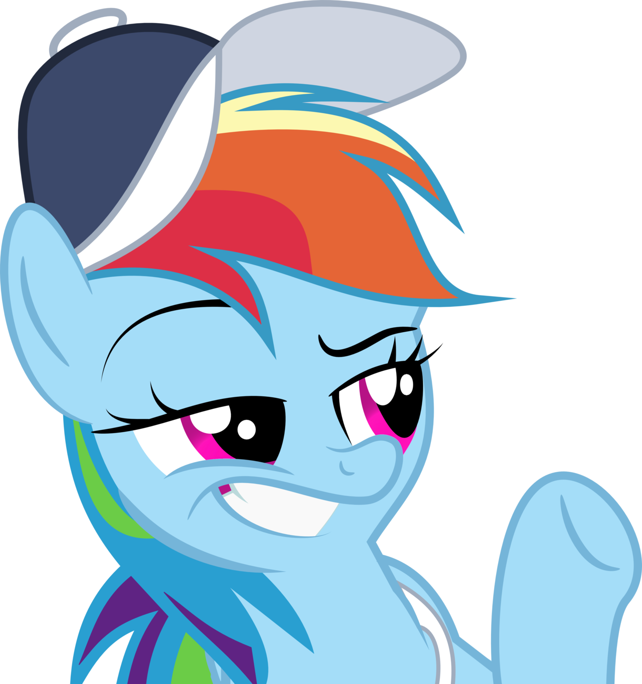 Rainbow Dash By Qcryzzy - Rainbow Dash Face Expression (1280x1365)
