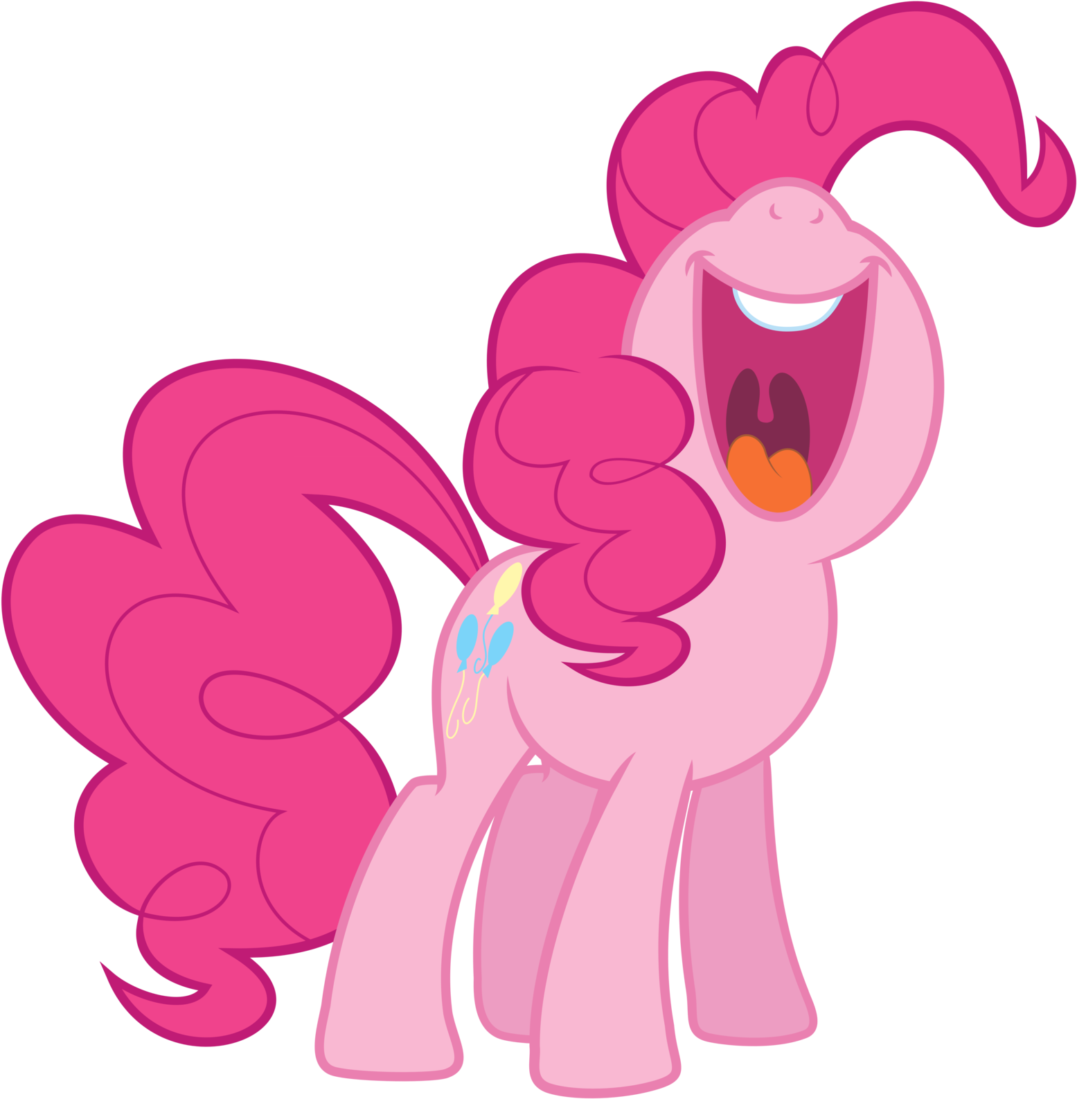 Pinkie Pie's Terror Scream By Janocota Pinkie Pie's - Mlp Pinkie Pie Singing (1600x1600)