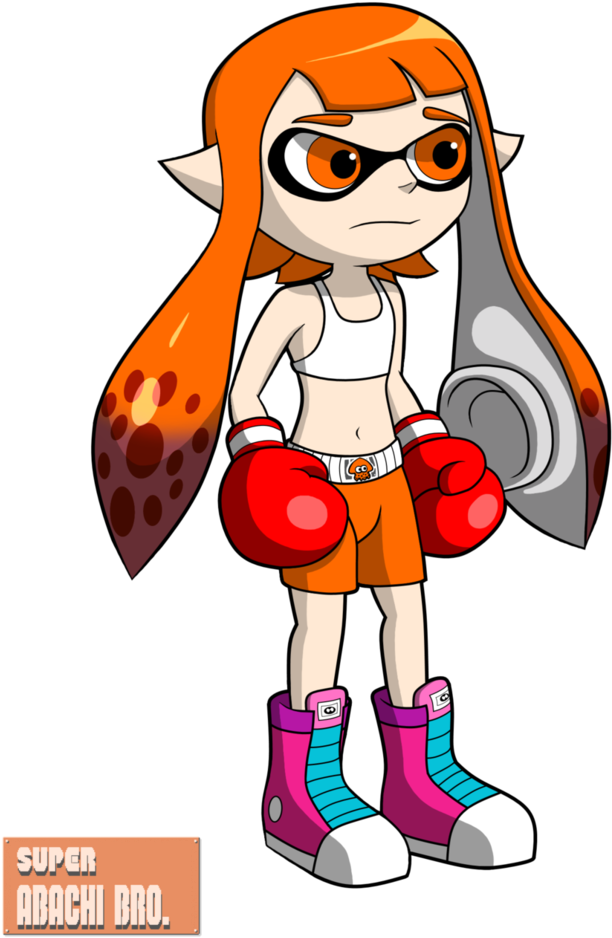 Inkling Girl Boxer By Superabachibro - Splatoon Boxing (761x1049)