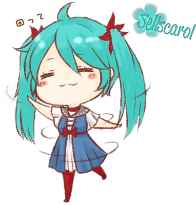 Anime - Hatsune Miku Kawaii Gif (500x429)