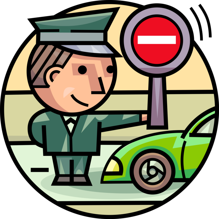 Vector Illustration Of Law Enforcement Police Officer - Vector Illustration Of Law Enforcement Police Officer (700x700)